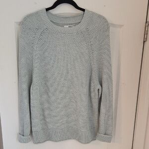 Cozy Women's Light Green Crew Neck Sweater, sz PL